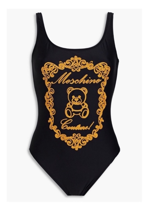 Moschino Other - New! MOSCHINO Couture Bear Toy Logo Embroidered One-Piece Swimsuit